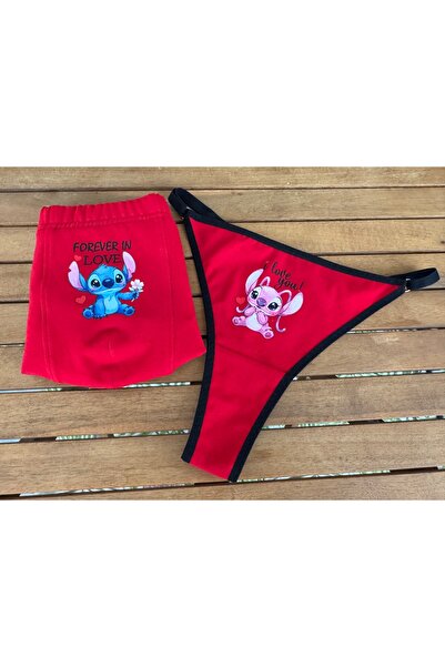 selenesilhouettes ÖZEL BASKILI İÇ ÇAMAŞIRI(ÇİFT KOMBİNİ)