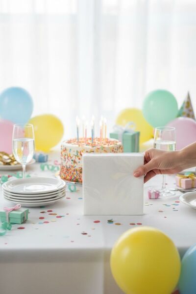 Cadde Süs Șervețele de hârtie colorate cu două straturi