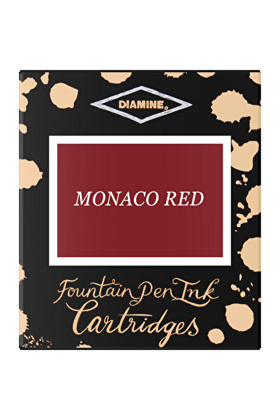 Diamine Set de 6 cartușe de cerneală - Roșu Monaco