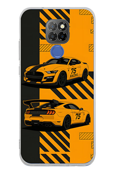 FLAMENKO General Mobile Gm 20 Compatible Yellow Race Car Patterned Transparen...