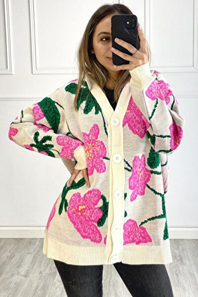 OEM Oversized sweater with flowers