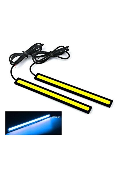 WROSE GÜNDÜZ LEDİ LAMBA COB LED 12V 170X15MM 2 Lİ BUZ MAVİ ICE BLUE ( 002720 ...