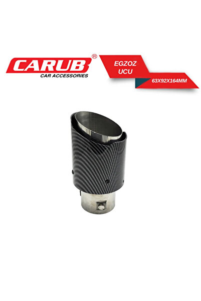 Fym طرف عادم BR2162151 من أكرا بوفيتش، كربون، مقاس 63x92x164 مم، مستورد عالي ...