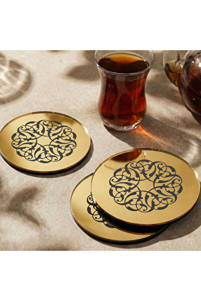 iwa concept Rumi Pattern Islamic Acrylic Coaster - Modern Table Decoration
