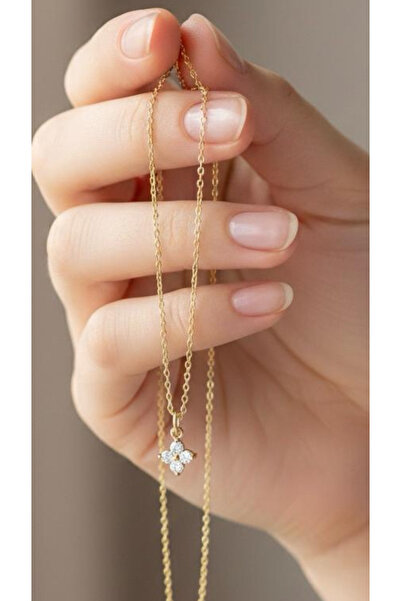 Wind Silver Minimal Dört Yapraklı Yonca 925 Ayar