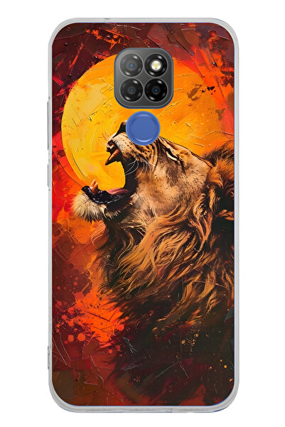 FLAMENKO حافظة هاتف شفافة بنمط أسد متوافقة مع جهاز General Mobile GM 20