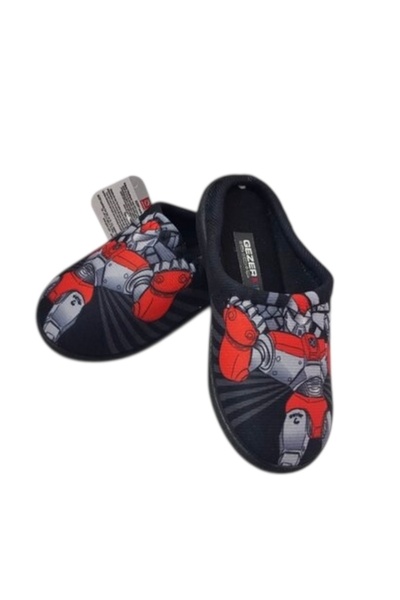 GEZER Papuci de casă cu talpă anti-alunecare lavabili cu model pentru copii