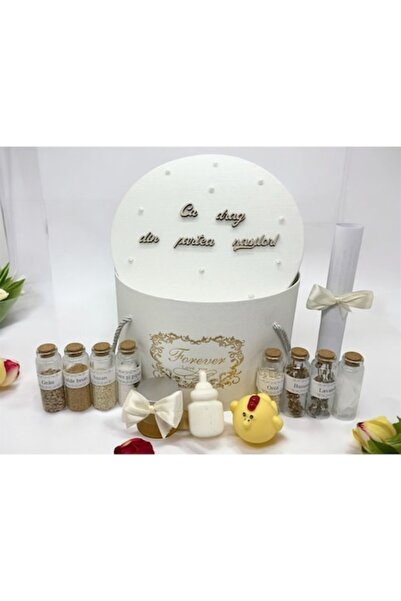 OEM Set pentru baita cu nasii, ""Cu drag din partea nasilor""