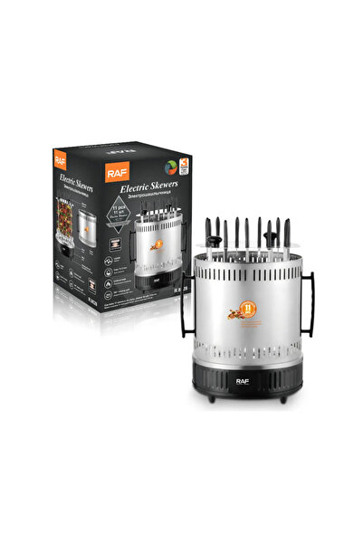 raf Gratar Electric Vertical 8628, 11 Frigaruie Rotative din Otel, Fara Fum, ...