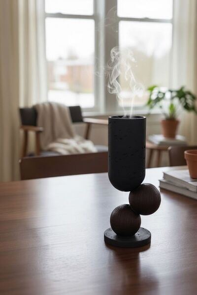 Casco Decorative incense burner with a modern artistic design