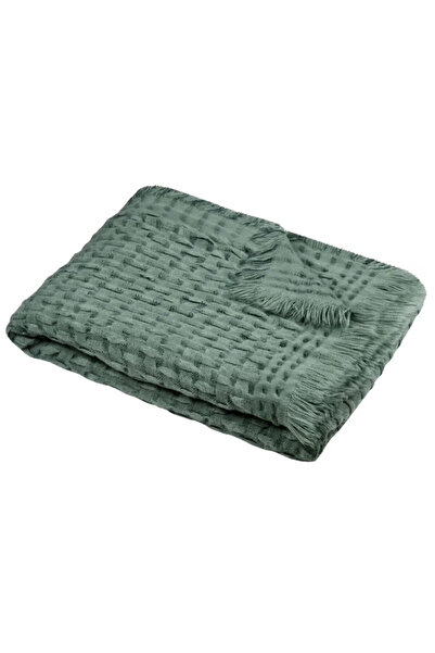 Stof Alfie Decorative Blanket 130×150 cm - Sage