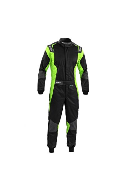 Sparco FUTURA Fia Onaylı Yarış Tulumu Siyah Yeşil 52 Beden (M)