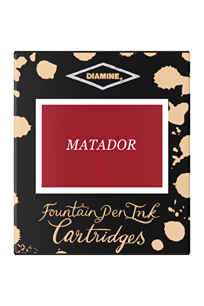 Diamine Set de 6 cartușe de cerneală - Matador