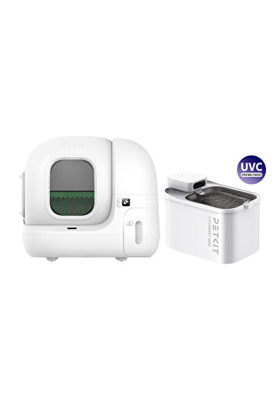 Petkit Pura Max 2 Akıllı Kedi Tuvaleti ve Eversweet Max (UVC) Su Pınarı Paketi