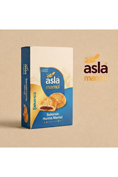Asla Mamül Asla Şekersiz Hurmalı Mamül (12 Adet)