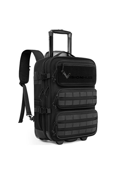 VisionHub Rucsac troler 2 în 1, VisionHub®, bagaj de mână cu roți, poliester ...