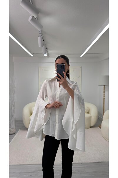 LUUNA STORE Meny Kol Detailed Shirt - White