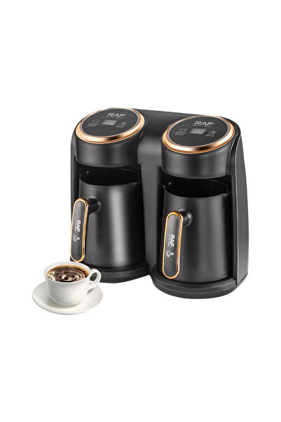 raf Cafetieră Electrică Turcească R145, 0.3L + 0.3L, 600W, Sistem Dublu, Auri...