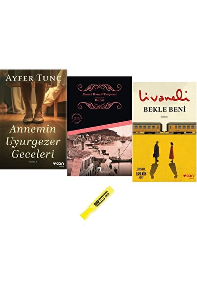 Can Yayınları Annemin Uyurgezer Geceleri + Huzur + Bekle Beni / 3 Kitap SET (...