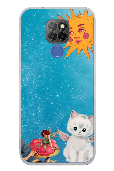 FLAMENKO General Mobile Gm 20 Compatible Sunny Fairy and Angel Cat Pattern Tr...