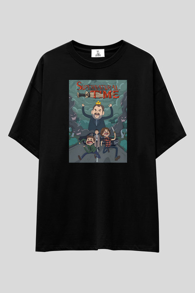 UmbraWear Supernatural "Supernatural Time" Oversize T-shirt | Unisex %100 Pam...