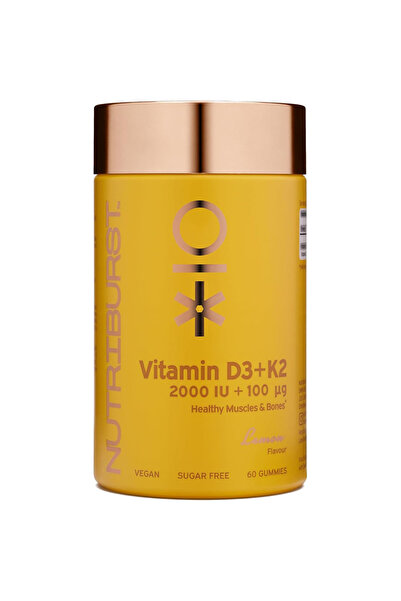Nutriburst Vitamine gumate D3+K2 Premium aroma lamaie 60 buc