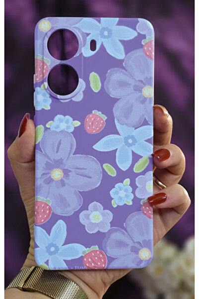Flashy Shop Poco X7 Pro 5g Compatible Printed Silicone Lilac Case
