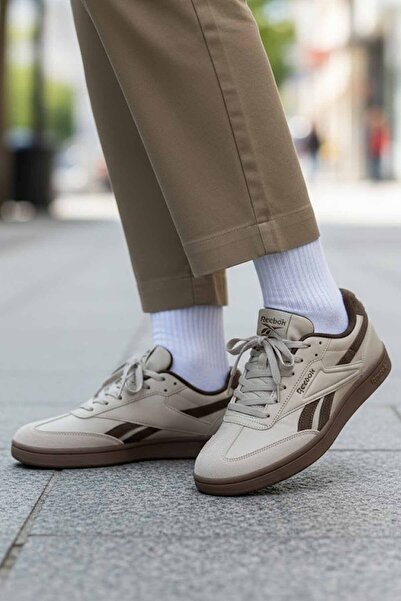 Reebok Kadın Bej Spor Ayakkabı - Retro Tasarım Günlük Sneaker - Kahverengi De...