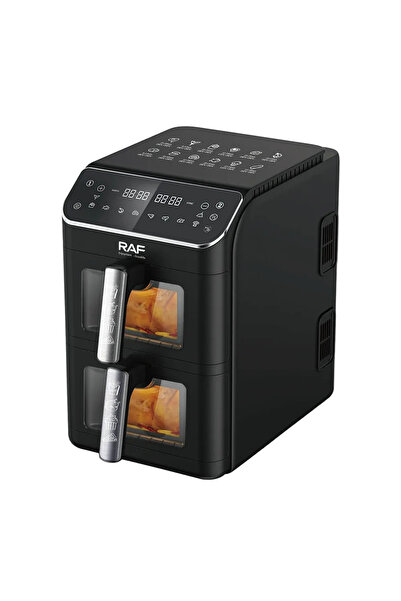 raf Air Fryer 5284 – Friteuza cu Aer Cald,Capacitate 6L+6L, Ecran Digital, Fe...