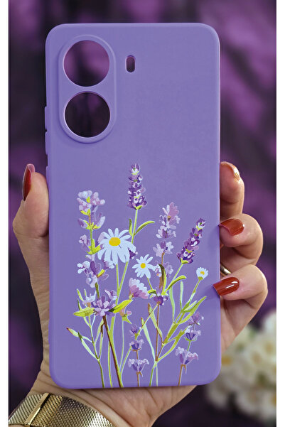 Flashy Shop Poco X7 Pro 5g Compatible Printed Silicone Lilac Case
