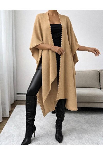 yardıtekstil Poncho Winter Stylish and Elegant Knitwear