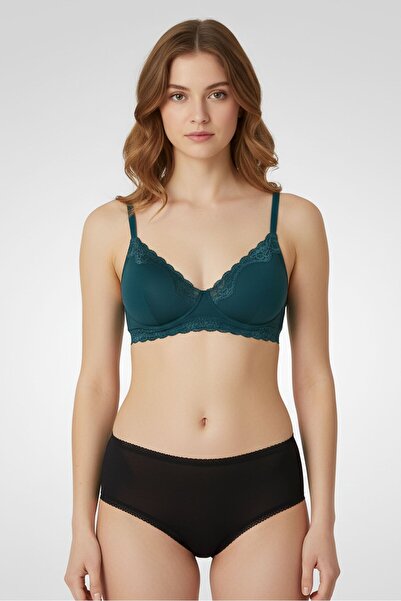 RENE ROFE Women 5 Pcs Plain Briefs, Multicolor