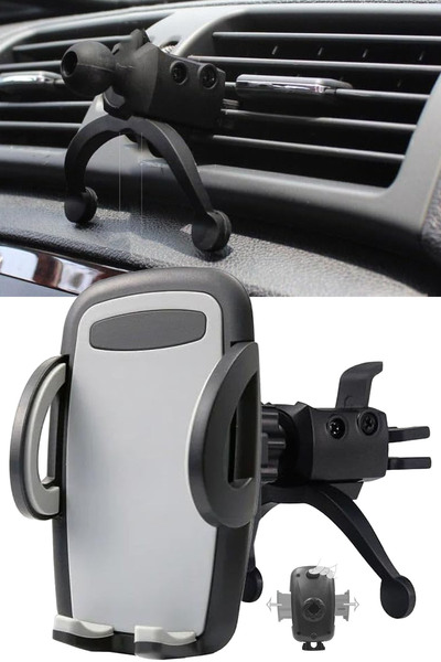 TechnoStation Araç İçi Klimaya Takılan Güçlü Telefon Tutucu Stand Kolay Kulla...