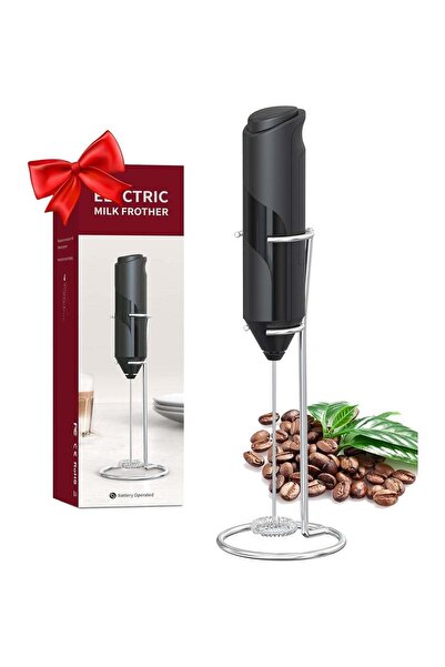 Generic Handheld Milk Frother with Stand, Powerful Battery Operated Coffee Fr...