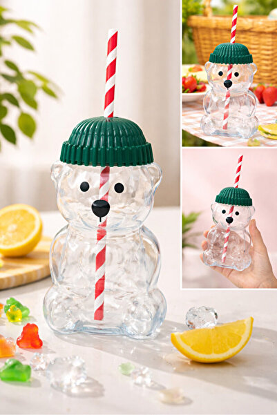 GÜZELYÜZ AVM Pinterest Stil Goggy Bear Fenomen Barista Cam Bardak Ayıcıklı Pi...