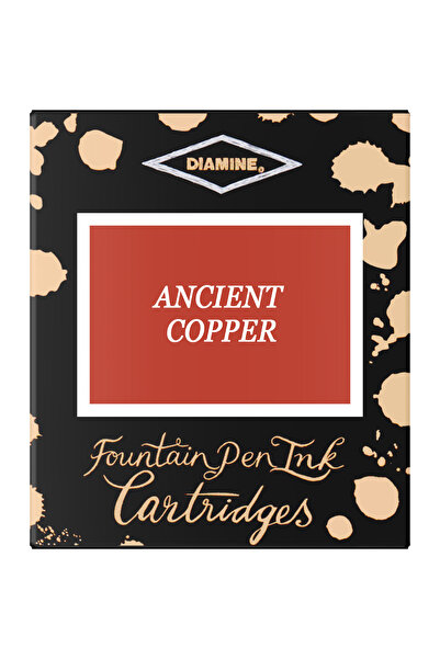 Diamine Set de 6 cartușe de cerneală - Cupru antic