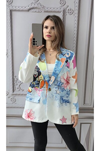 MAXORA SHOP Jacket with Printed