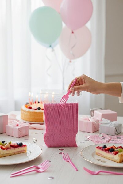 Cadde Süs Fork Colorful 25 Piece Set 25-Piece Fork Set