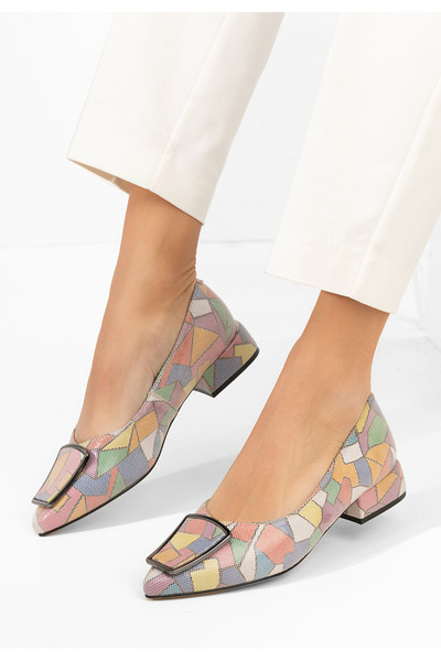 B T Shoes Pantofi cu toc mic Darila multicolori