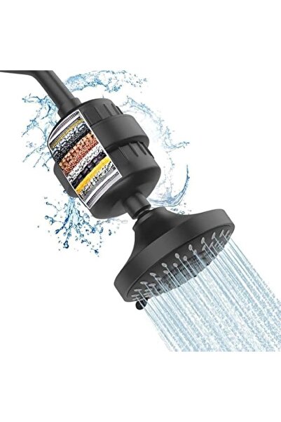ABJ High Pressure 8-Mode Handheld Shower Head with Power Wash & 6ft Steel Hos...