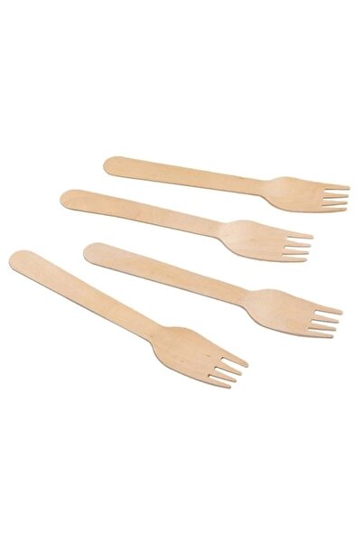 DAsiNU Bamboo Forks, Environmentally Friendly Material, 16cm, 15pcs