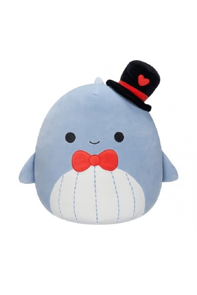 SQUISHMALLOW Jucarie de plus 13 cm, Balena albastra &minus; Samir, Sq...