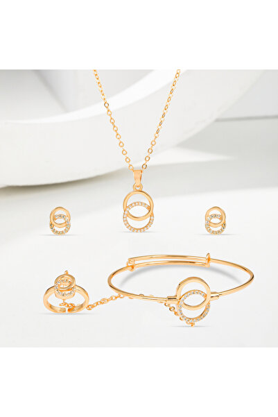 Un طقم أطفال بناتي بديل الذهب حلقات اطفال