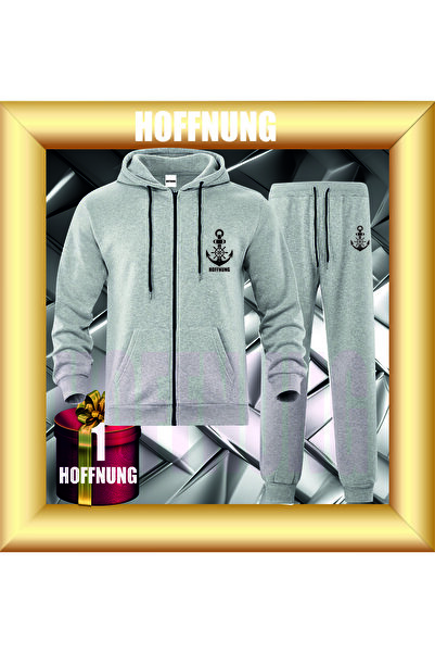 HOFFNUNG Unisex Casual Tracksuit Set Anchor Outdoor Full Zip