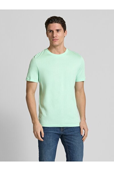 s.Oliver Tricou bărbătesc din bumbac , croială regulată, verde mentă