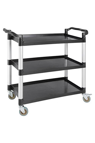 Cady One Mobile food storage and serving trolley with 3 plastic shelves, 70 x...