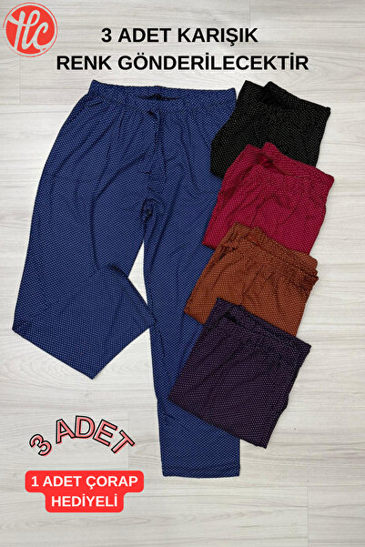 gd goldoremi 3 piese din țesătură moale de viscoză cu buline, cu buzunare ela...