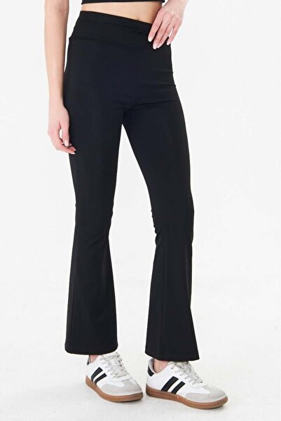 Sortie Women's Spanish Leggings High Waist Tights Black