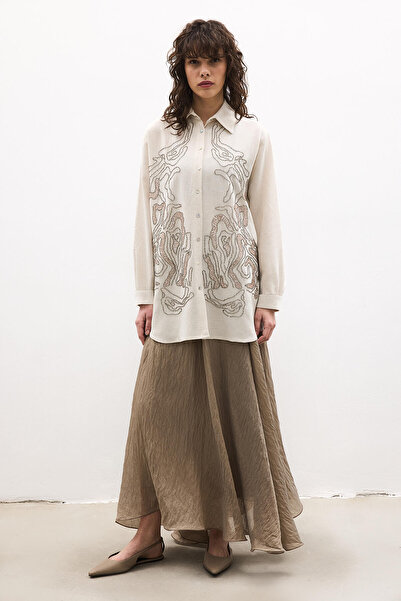 Touché Privé Embroidered Linen Shirt