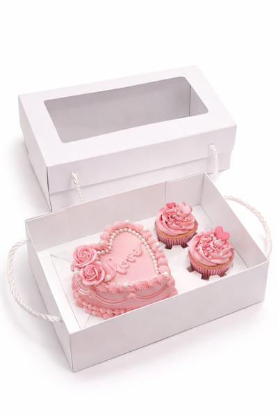 Ege Concept Life 2+1 Bento & Cupcake Taşıma Ambalajı - Pastane & Organizasyon...
